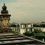 La sede del Gobierno vista desde la cupula del Parlamento